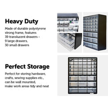 Load image into Gallery viewer, Storage Cabinet Drawers 39 Plastic Tool Box Containers Organiser Cupboard
