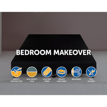 Load image into Gallery viewer, Palermo King Single Ensemble Bed Base Midnight Black Linen Fabric
