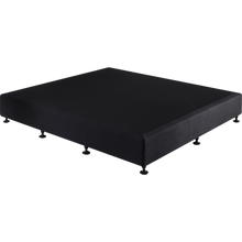 Load image into Gallery viewer, Palermo King Ensemble Bed Base Midnight Black Linen Fabric
