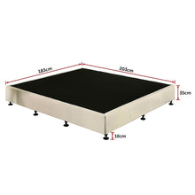 Load image into Gallery viewer, Palermo King Ensemble Bed Base Platinum Natural Sand Linen Fabric

