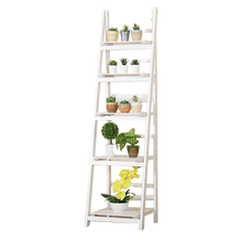 Load image into Gallery viewer, 5 Tier Wooden Ladder Shelf Stand Storage Book Shelves Shelving Display Rack
