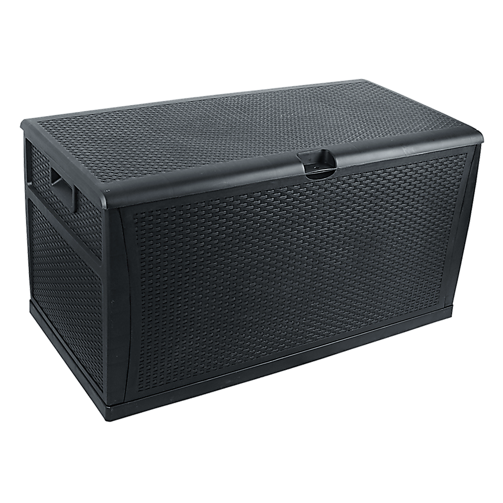 450L Patio Deck Box Outdoor Storage Plastic Bench Box