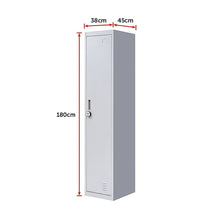 Load image into Gallery viewer, One-Door Office Gym Shed Clothing Locker Cabinet
