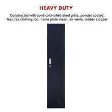 Load image into Gallery viewer, One-Door Office Gym Shed Clothing Locker Cabinet
