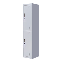 Load image into Gallery viewer, 2-Door Vertical Locker for Office Gym Shed School Home Storage
