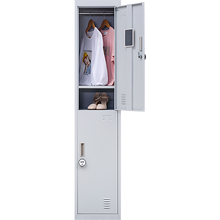 Load image into Gallery viewer, 2-Door Vertical Locker for Office Gym Shed School Home Storage
