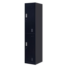 Load image into Gallery viewer, 2-Door Vertical Locker for Office Gym Shed School Home Storage
