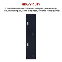 Load image into Gallery viewer, 2-Door Vertical Locker for Office Gym Shed School Home Storage
