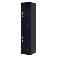 Load image into Gallery viewer, 2-Door Vertical Locker for Office Gym Shed School Home Storage

