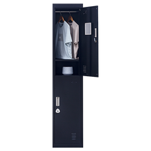 Load image into Gallery viewer, 2-Door Vertical Locker for Office Gym Shed School Home Storage
