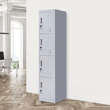 Load image into Gallery viewer, 4-Door Vertical Locker for Office Gym Shed School Home Storage
