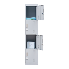 Load image into Gallery viewer, 4-Door Vertical Locker for Office Gym Shed School Home Storage

