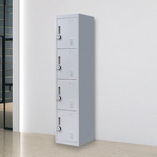 Load image into Gallery viewer, 4-Door Vertical Locker for Office Gym Shed School Home Storage
