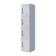 Load image into Gallery viewer, 4-Door Vertical Locker for Office Gym Shed School Home Storage
