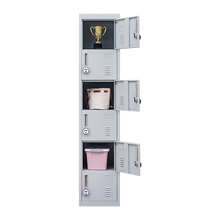 Load image into Gallery viewer, 6-Door Locker for Office Gym Shed School Home Storage
