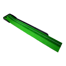 Load image into Gallery viewer, Indoor Practice Putting Green 2.5m Mat Inclined Ball Return Fake Grass 2 Holes
