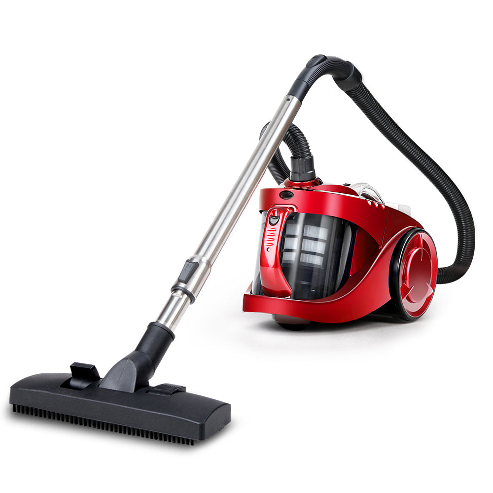 Devanti Bagless Cyclone with HEPA Filter 2200W Red Vacuum Cleaner