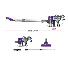 Load image into Gallery viewer, Devanti Corded Handheld Bagless Vacuum Cleaner - Purple and Silver
