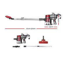Load image into Gallery viewer, Devanti Corded Handheld Bagless Vacuum Cleaner - Red and Silver
