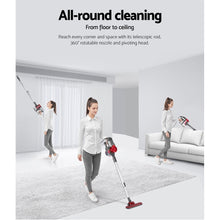Load image into Gallery viewer, Devanti Corded Handheld Bagless Vacuum Cleaner - Red and Silver
