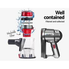 Load image into Gallery viewer, Devanti Corded Handheld Bagless Vacuum Cleaner - Red and Silver
