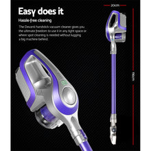 Load image into Gallery viewer, Devanti Cordless Stick Vacuum Cleaner - Purple &amp; Grey
