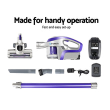 Load image into Gallery viewer, Devanti Cordless Stick Vacuum Cleaner - Purple &amp; Grey
