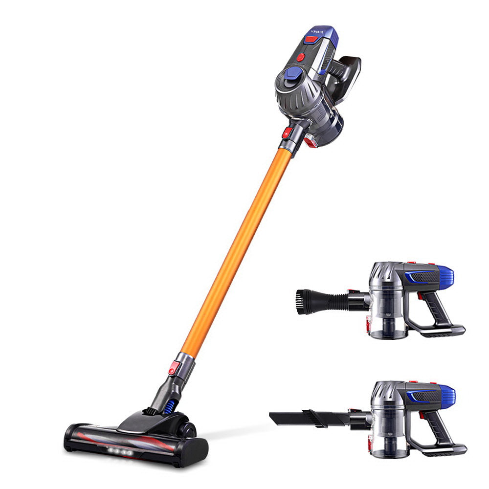 Handheld Cordless Stick Handheld Bagless 2-Speed LED Headlight Gold Vacuum Cleaner