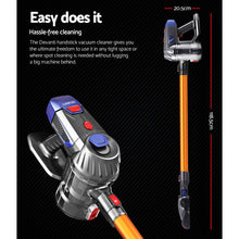 Load image into Gallery viewer, Handheld Cordless Stick Handheld Bagless 2-Speed LED Headlight Gold Vacuum Cleaner
