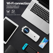 Load image into Gallery viewer, Devanti Mini Video Projector Wifi USB HDMI Portable HD 1080P Home Movie
