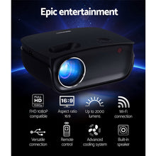 Load image into Gallery viewer, Devanti Mini Video Projector Wifi USB HDMI Portable HD 1080P Home Theatre
