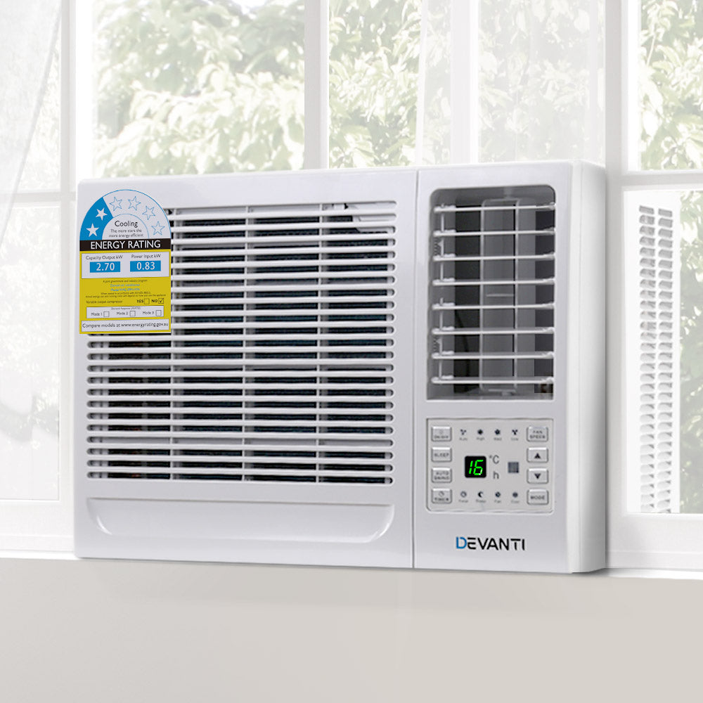 Window Air Conditioner Portable 2.7kW Wall Cooler Fan Cooling Only