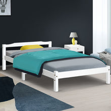 Load image into Gallery viewer, Artiss Bed Frame King Single Size Wooden Mattress Base Timber Platform
