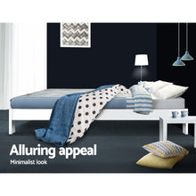 Load image into Gallery viewer, Artiss Bed Frame Queen Wooden Bed Base Frame Size Timber Mattress Platform
