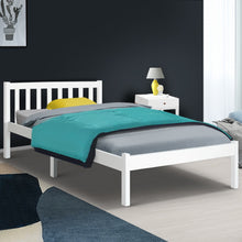 Load image into Gallery viewer, King Single Wooden Bed Frame - White
