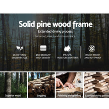 Load image into Gallery viewer, Artiss Queen Size Wooden Bed Frame Kids Adults Timber
