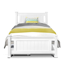 Load image into Gallery viewer, Artiss Wooden Bed Frame Timber Single Size RIO Kids Adults Storage Drawers Base
