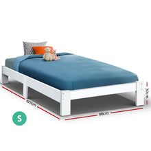 Load image into Gallery viewer, Artiss Bed Frame Single Wooden Bed Base Frame Size JADE Timber Mattress Platform
