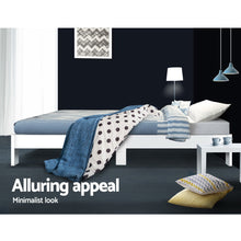 Load image into Gallery viewer, Artiss Bed Frame Single Wooden Bed Base Frame Size JADE Timber Mattress Platform
