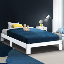 Load image into Gallery viewer, Artiss Bed Frame Single Wooden Bed Base Frame Size JADE Timber Mattress Platform
