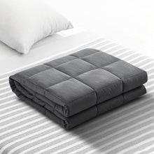 Load image into Gallery viewer, 9KG Heavy Gravity Microfibre Calming Grey Adult Weighted Blanket
