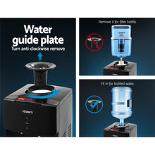 Load image into Gallery viewer, 22L Water Cooler Chiller Dispenser Bottle Stand Filter Purifier Office - Black
