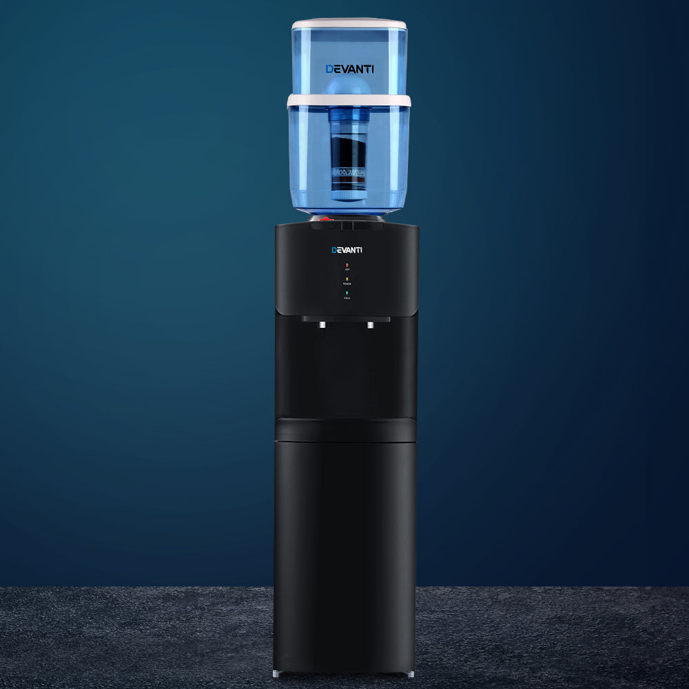 22L Water Cooler Chiller Dispenser Bottle Stand Filter Purifier Office - Black
