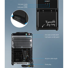 Load image into Gallery viewer, Devanti Water Cooler Dispenser Bench Top Cold Hot Two Taps Instant Machine Black
