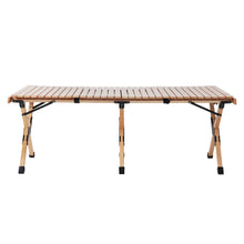 Load image into Gallery viewer, Gardeon Outdoor Furniture Wooden Egg Roll Picnic Table Camping Desk 120CM
