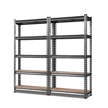 Load image into Gallery viewer, Durable Steel Warehouse Shelving Rack x 2 - Charcoal 70 x 30 x 150cm
