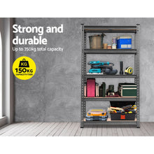Load image into Gallery viewer, Giantz 5x1.5M Warehouse Racking Shelving Storage Rack Steel Garage Shelf Shelves
