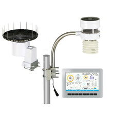 Load image into Gallery viewer, Devanti Weather Station Ultrasonic Anemometer Outdoor WiFi Rain Gauge Solar
