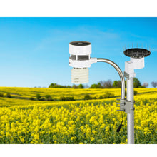 Load image into Gallery viewer, Devanti Weather Station Ultrasonic Anemometer Outdoor WiFi Rain Gauge Solar
