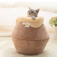 Load image into Gallery viewer, Winter Warm Plush Soft Portable Foldable Cute Pet Bed
